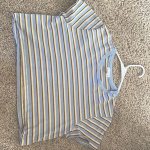 This shirt was from Tilly’s,size XL, never worn, yellow, white and brown stripes
